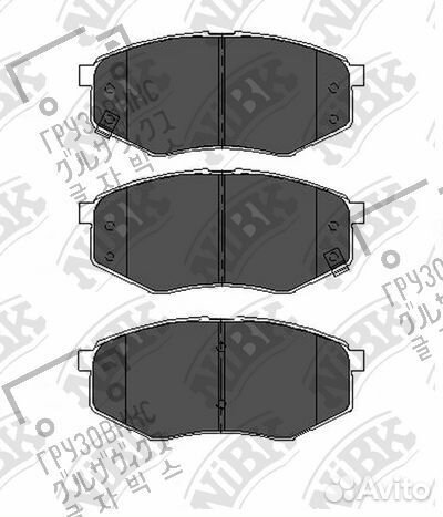 Тормозные колодки дисковые, NiBK (Япония) PN0704