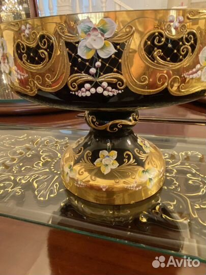 Ваза для фруктов богемия