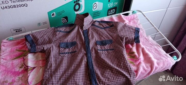 Мужская рубашка в клетку