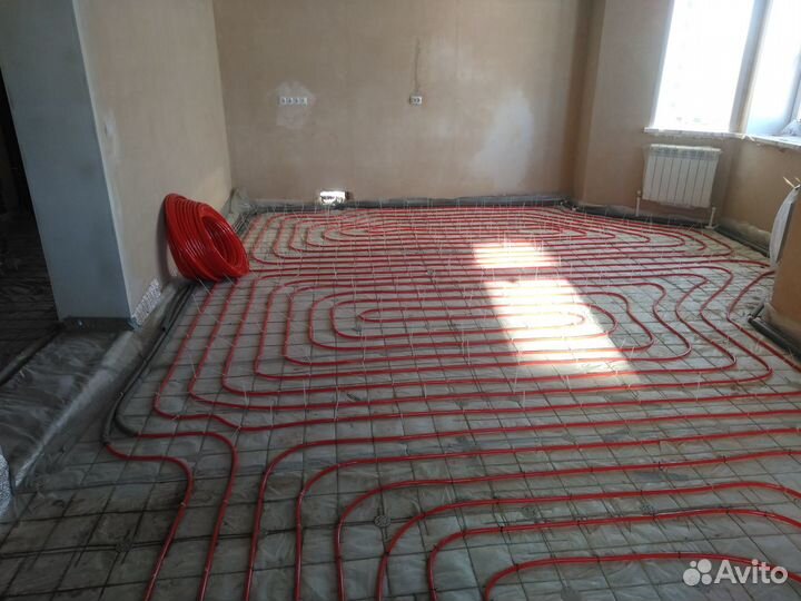 Водяной «Теплый пол» Монтаж под ключ