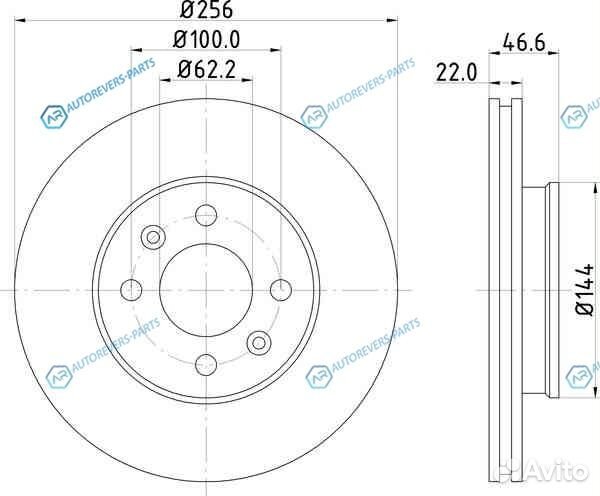 ND6004K Диск тормозной перед