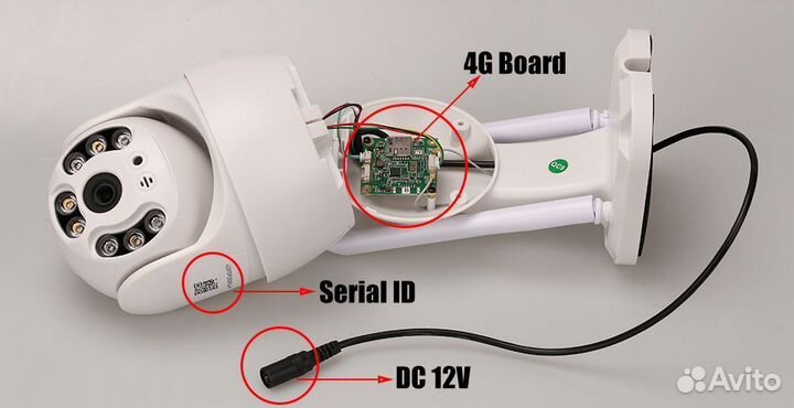 4G поворотная камера 3мп 5мп Уличная ip