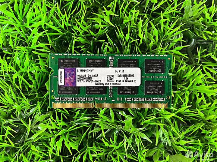 Оперативная пaмять Kingston DDR3 SO-dimm 4Gb 1600