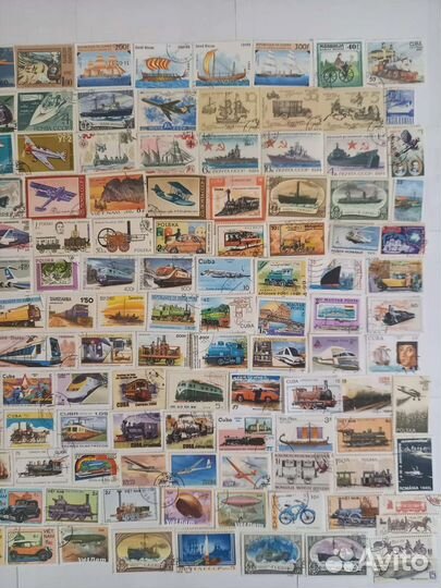 Марки СССР и иностранные техника