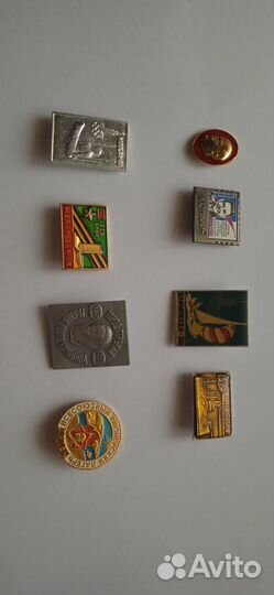 8 значков СССР Ленин, Олимпиада 80 и др. комплект