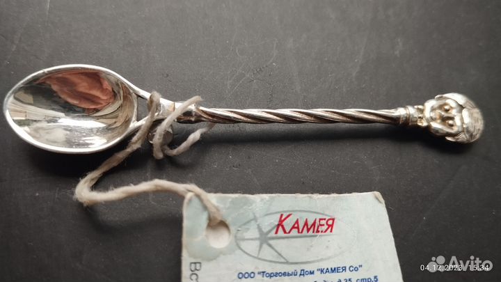 Ложечка для специй. серебро 925