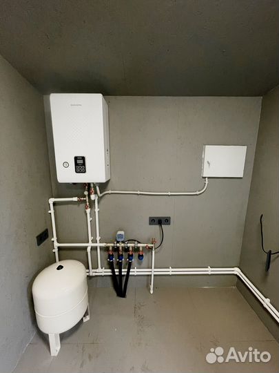 Монтаж отопления, радиаторов и теплого пола в доме