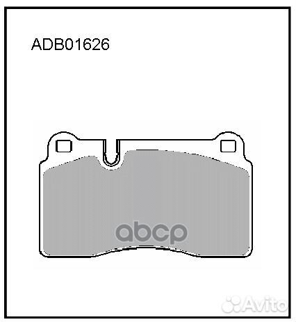 Колодки тормозные дисковые перед ADB01626 A