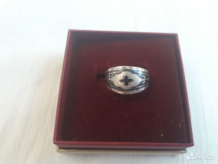 Серебряное кольцо Кубачи СССР винтаж размер 18.5