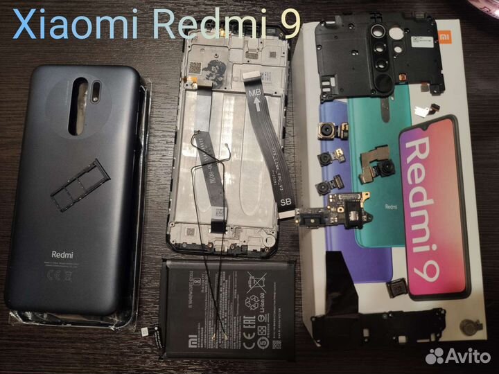 Запчасти Redmi9, note 9, Redmi note7, mi mix 2s