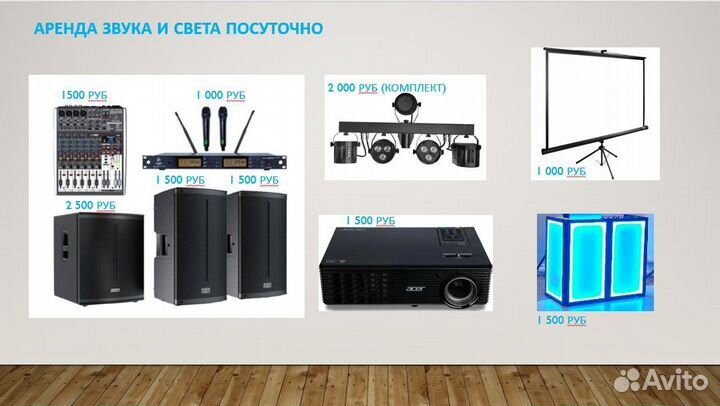 Аренда звукового оборудования с доставкой