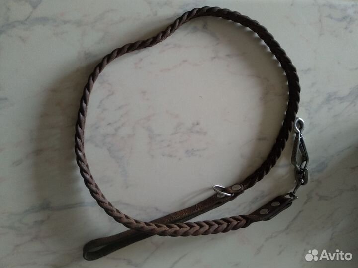 Поводок для собак кожаный