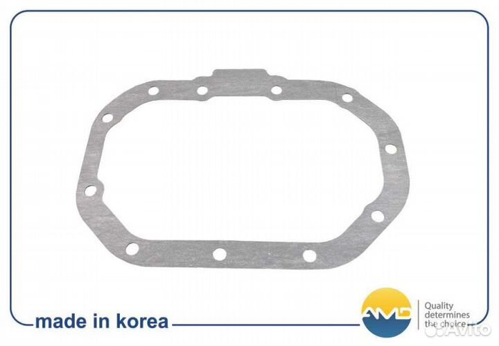 Прокладка поддона кпп (11 отв) amdgas157