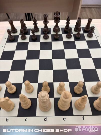 Шахматные фигуры Стаунтон №5 с утяжелителем