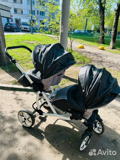 Коляска для двойни 2 в 1