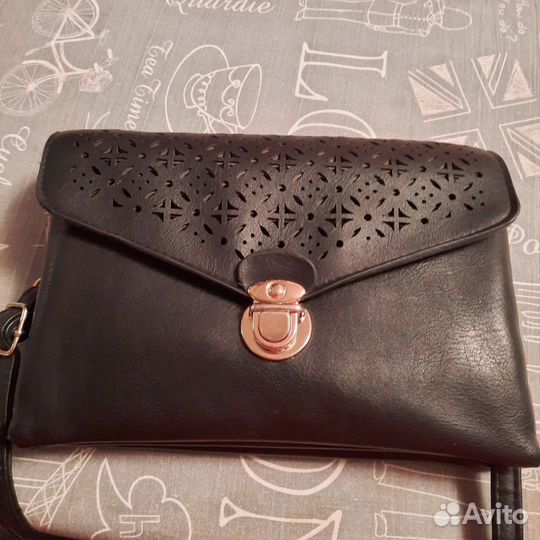 Сумка-клатч женская натуральная кожа