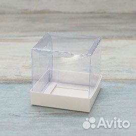 Упаковка коробка с прозрачной крышки 8*8