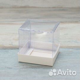 Упаковка коробка с прозрачной крышки 8*8