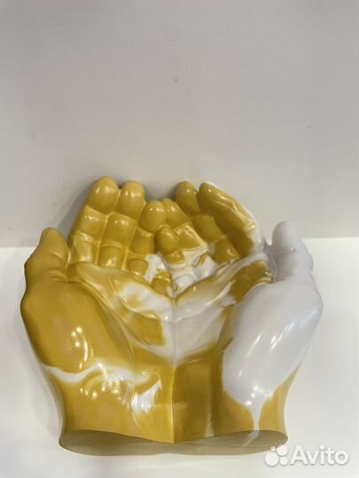 Руки давида. Руки из гипса. Ручная работа. Кашпо