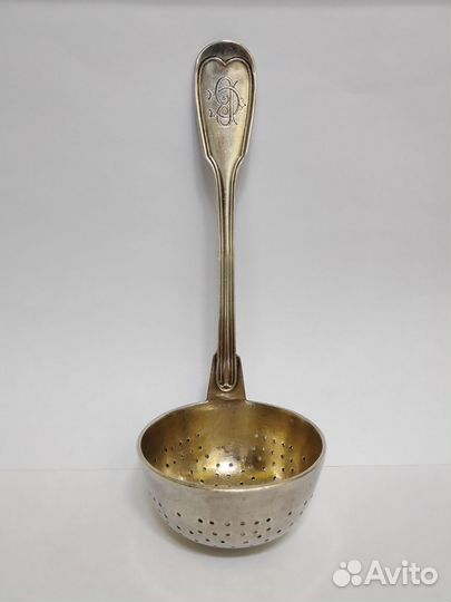 Ложка для заварки. Клеймо А. Качъ. Серебрение