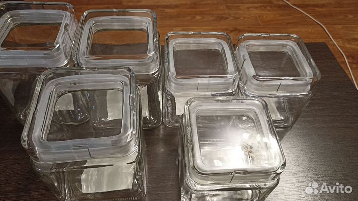 Банки для сыпучих продуктов стекло