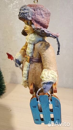 Ёлочная ватная игрушка 