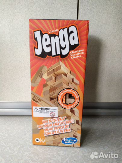 Настольная игра Jenga от Hasbro лицензия