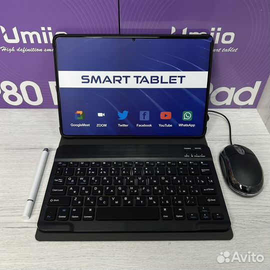 Планшет с клавиатурой Umiio P80Pad новый 6/128gb