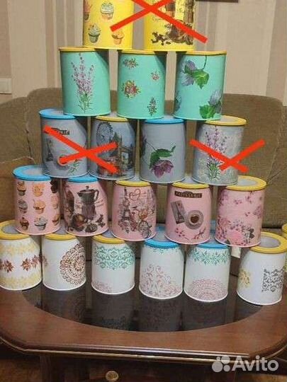 Банки декупаж