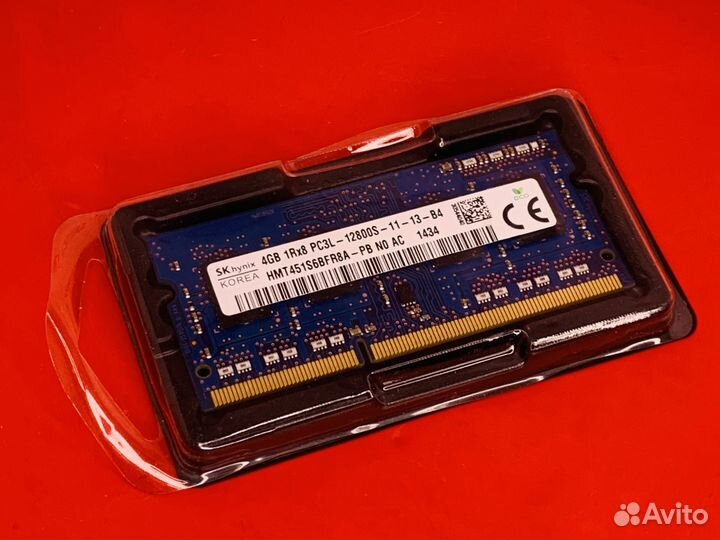 Озу DDR3L sodimm hynix 4Gb 1600MHz