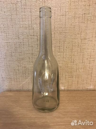 Бутылка стеклянная декоративная/ваза
