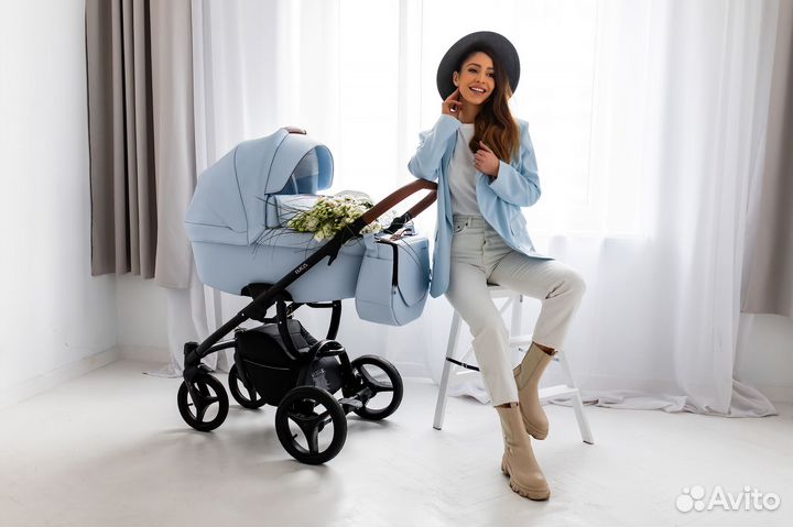 Модульная коляска для новорожденного 2в1