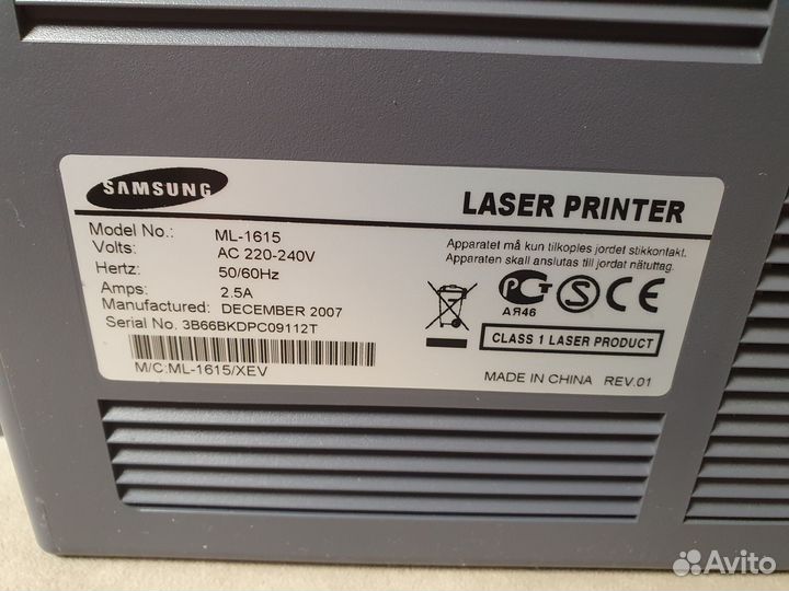 Принтер лазерный HP ML-1615