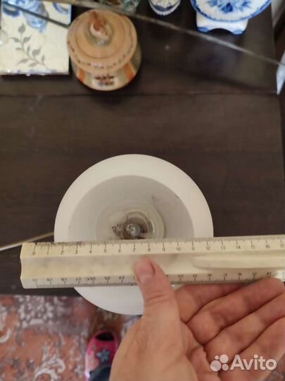 Лампа настольная гжель