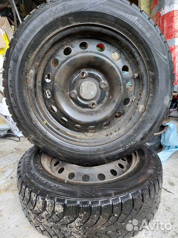 Шины камаевро 185 65 15 зимние б/у 2шт+1