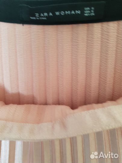Юбка zara миди плиссе