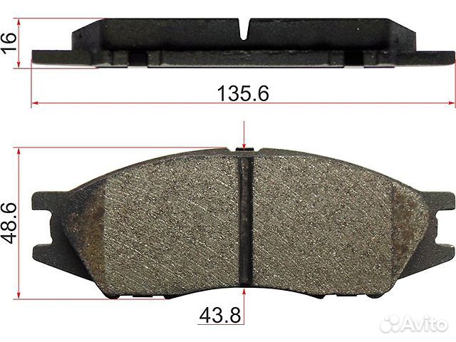 Колодки Ad Almera Bluebird Sylphy Sunny Wingroad A