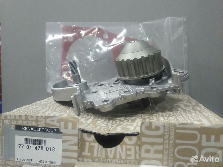 Водяной насос renault Logan 8v