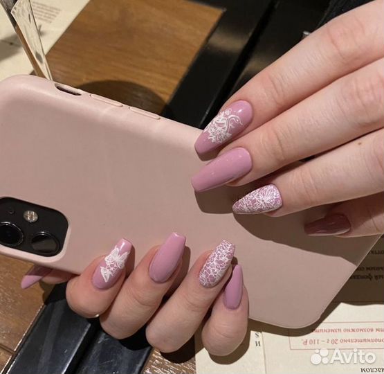 Наращивание ногтей, гель лак, маникюр гель лак