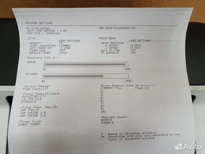 Принтер лазерный HP HL-1112R