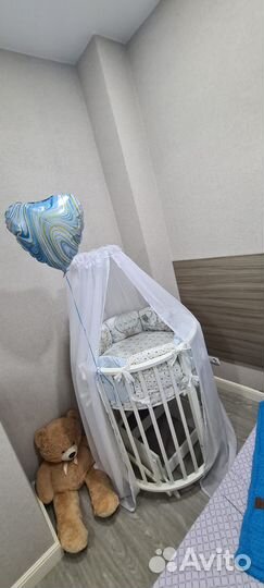 Кроватка трансформер 9в1 с маятником