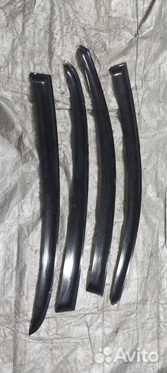 Ветровики на KIA RIO 4 (комплект 4шт)