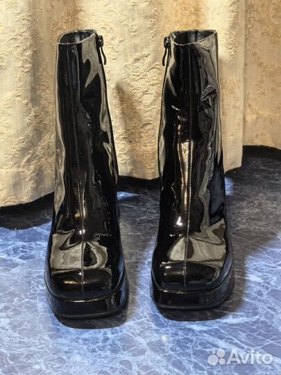 Ботильоны из натуральной лаковой кожи размер 40