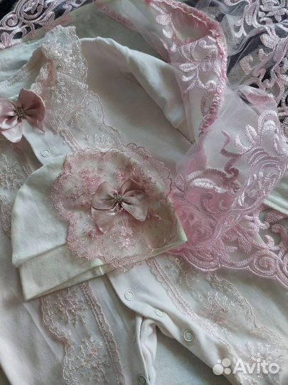 Костюм на выписку для девочки 56р