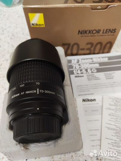 Объектив nikon AF zoom Nikkor 70-300