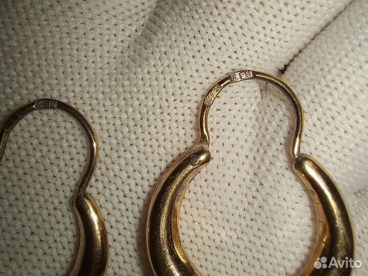 Серьги калачи