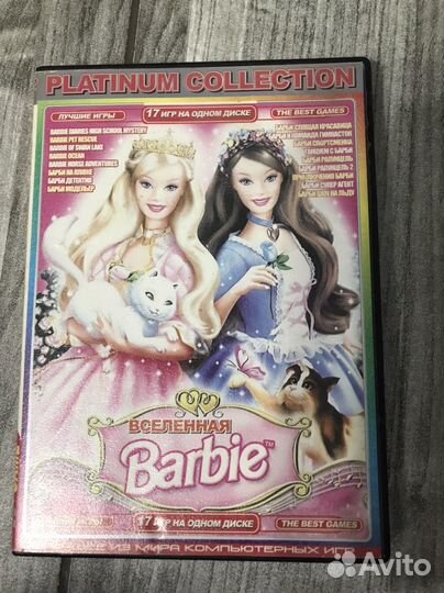 DVD диски с мультфильмами и играми Barbie и другие