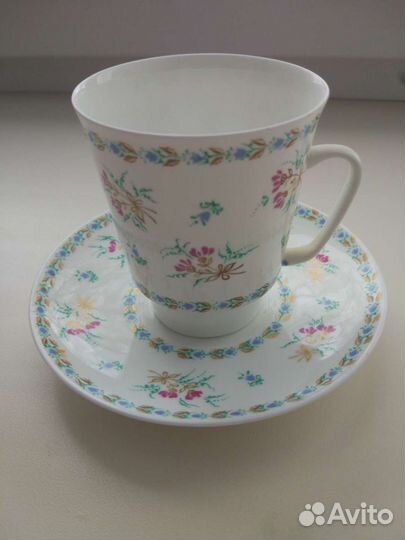 Кофейная пара костяной фарфор