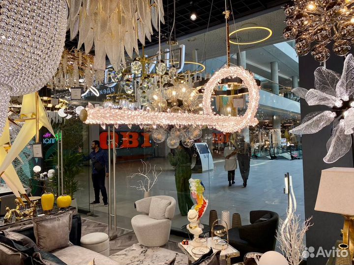 Люстра Дизайн цвет Хрусталь