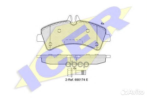 141849 колодки дисковые задние MB Sprinter 509